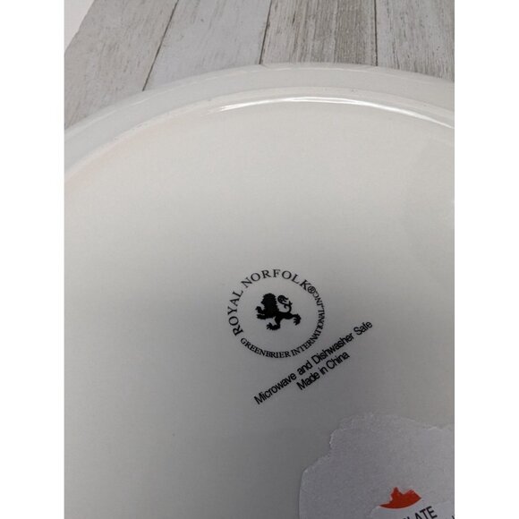 Royal Norfolk Blue Speckled Set Of 2 Dinner Plates 10 5/8" - Picture 6 of 9